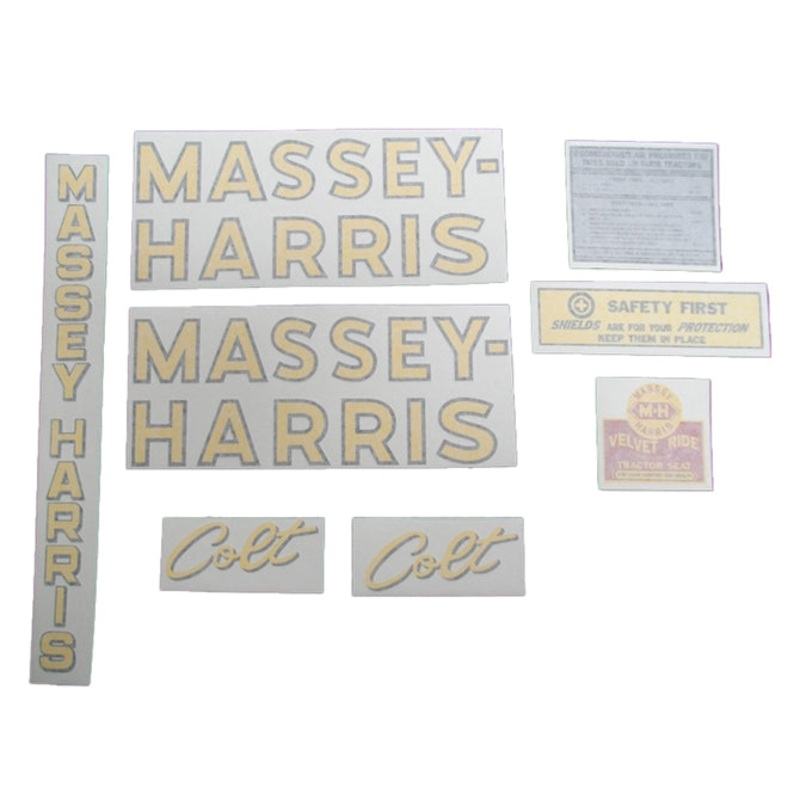 Decal Set for Massey Harris Colt Vinyl