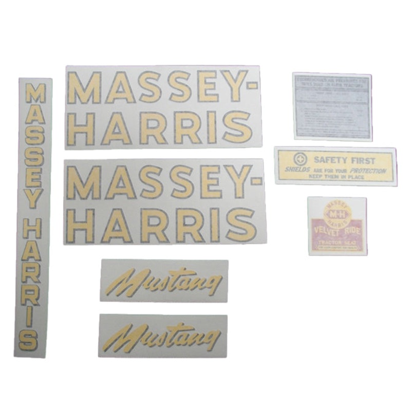 Decal Set for Massey Harris Mustang Vinyl