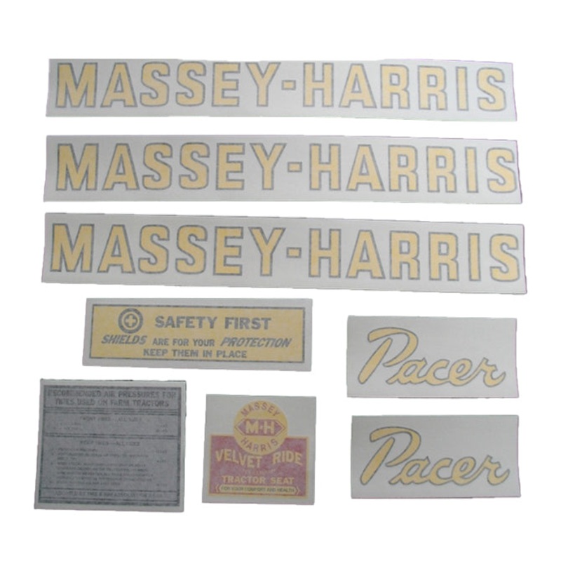 Decal Set for Massey Harris Pacer Vinyl