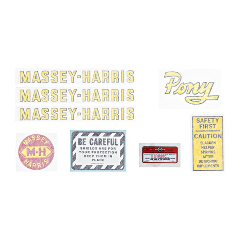 Decal Set for Massey Harris Pony Vinyl