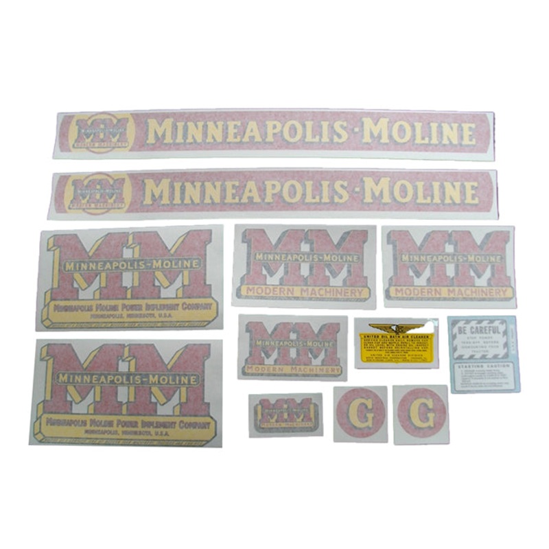 Decal Set for Minneapolis Moline G Vinyl