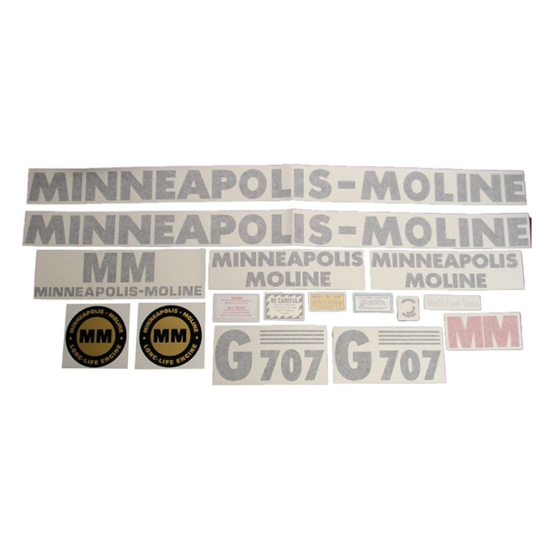 Decal Set for Minneapolis Moline G707 Vinyl
