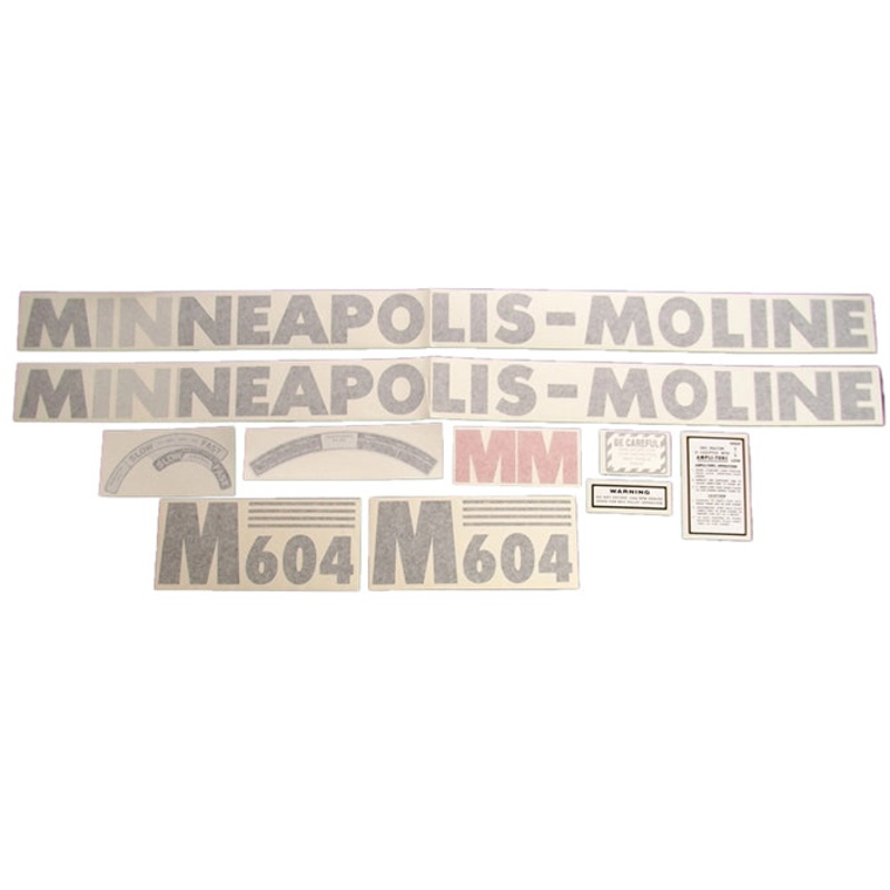 Decal Set for Minneapolis Moline M604 Vinyl