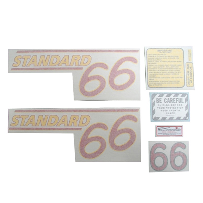 Decal Set for Oliver 66 Standard – Gas Vinyl – Red Numbers