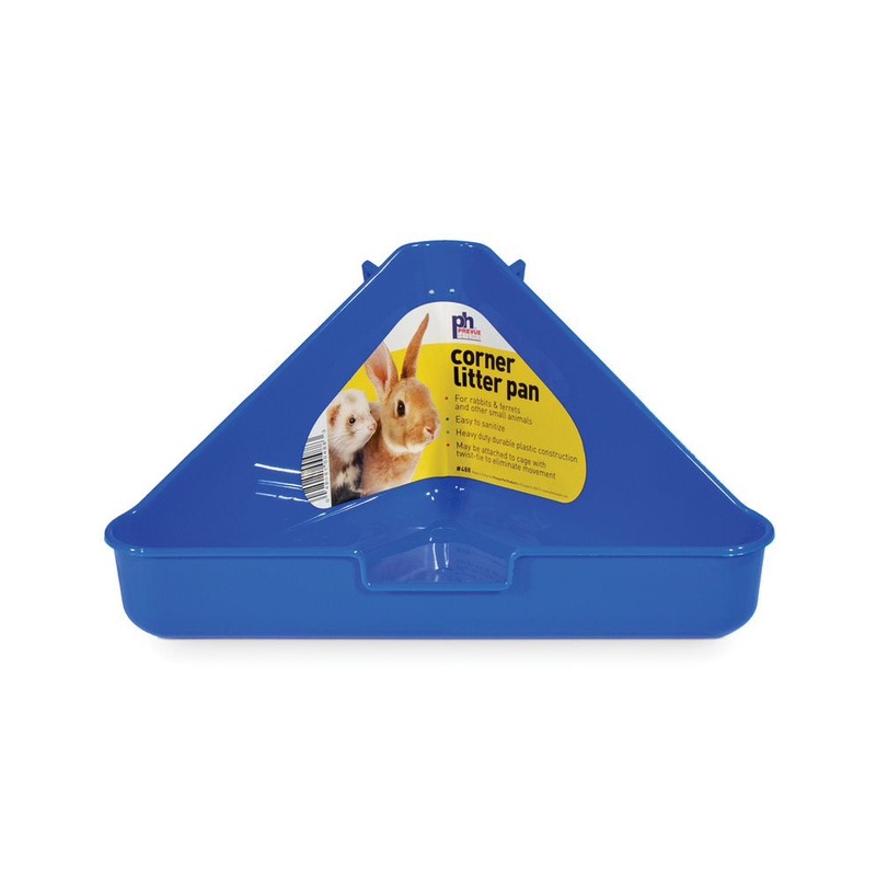 Prevue Plastic Corner Litter Pans for Small Animals