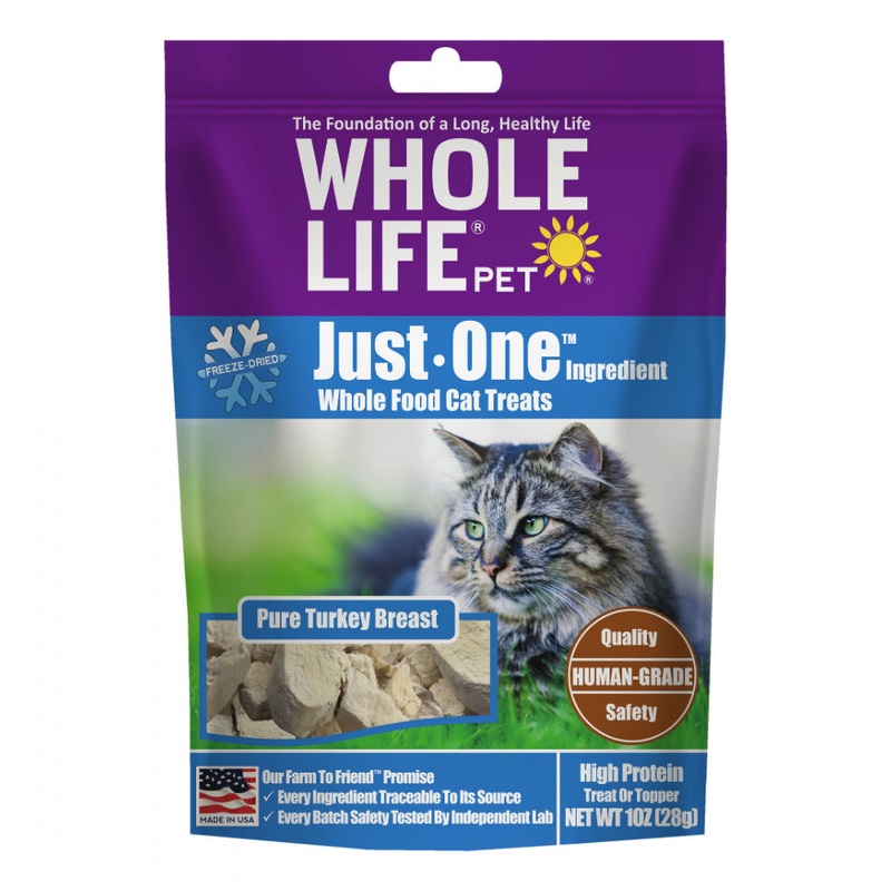 Whole Life Pet Just One Ingredient Freeze Dried Turkey Treats for Cats