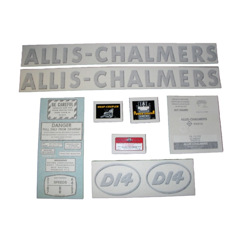 Decal Set for Allis Chalmers D14 Vinyl