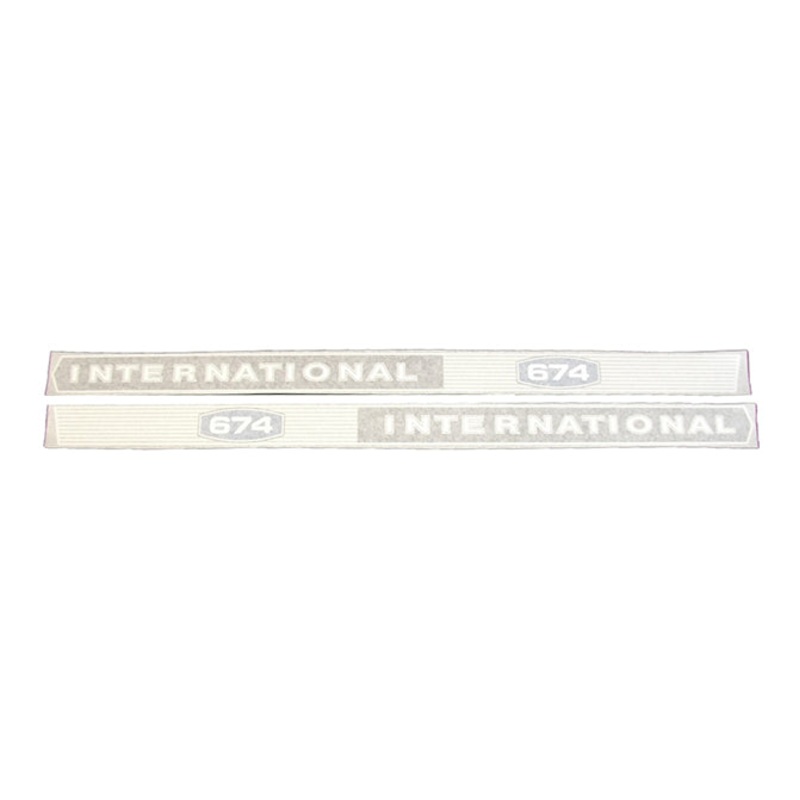 Decal Set for International / Farmall 674 Vinyl – Hood Only