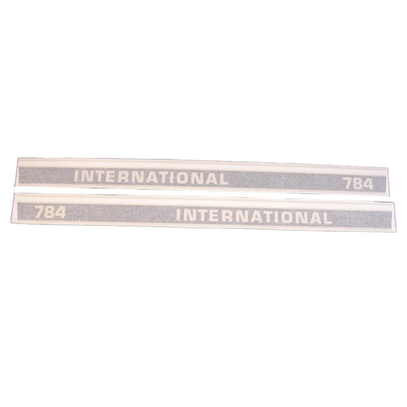 Decal Set for International / Farmall 784 Vinyl – Red & Black (53 1/2) – Hood Only