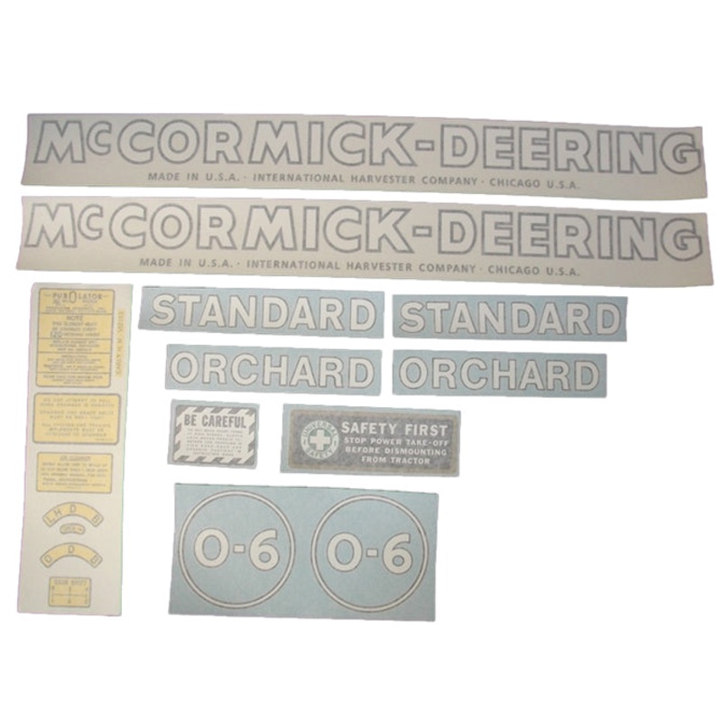 Decal Set for International / Farmall O-6 Vinyl – McCORMICK-DEERING