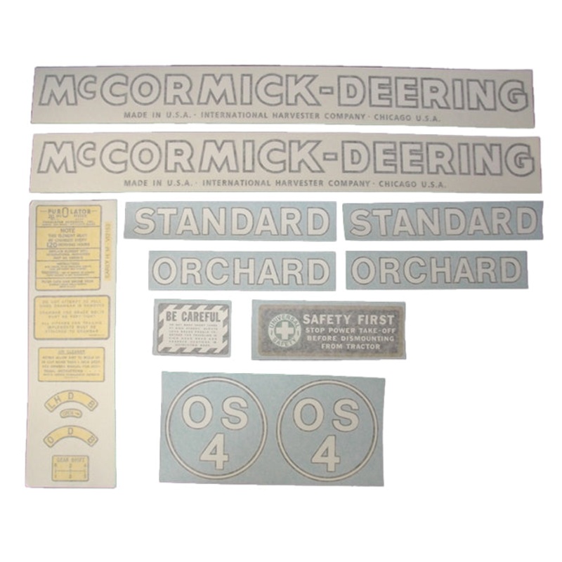 Decal Set for International / Farmall OS-4 Vinyl – McCORMICK-DEERING