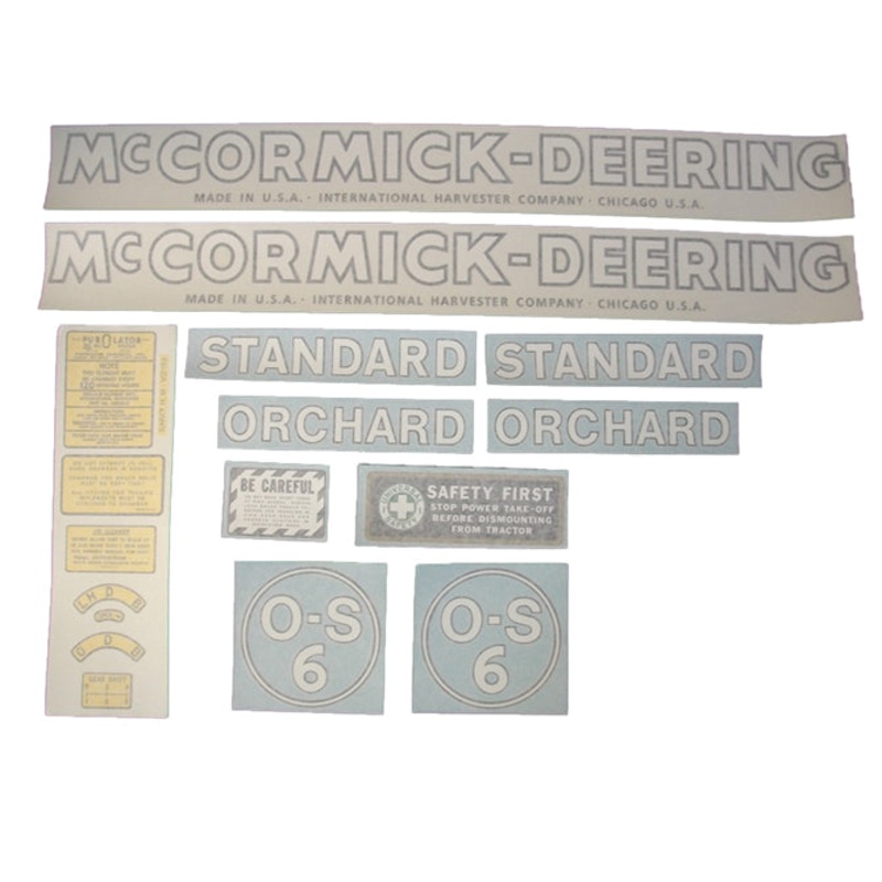 Decal Set for International / Farmall OS-6 Vinyl – McCORMICK-DEERING