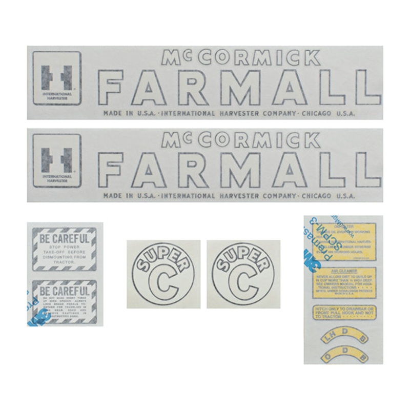 Decal Set for International / Farmall Super C Vinyl – IH McCORMICK FARMALL
