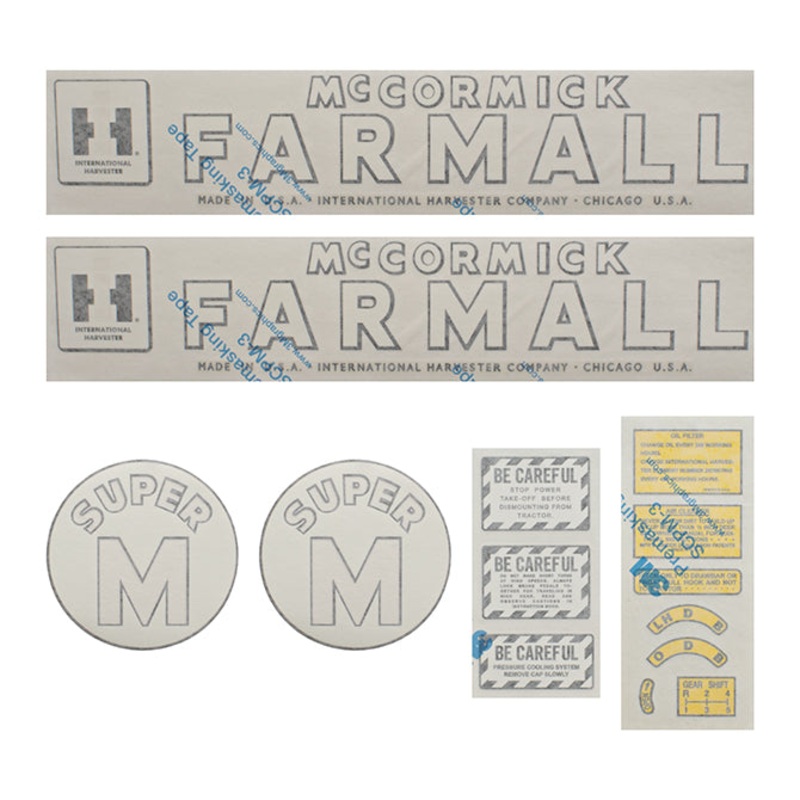 Decal Set for International / Farmall Super M Vinyl – IH McCORMICK FARMALL