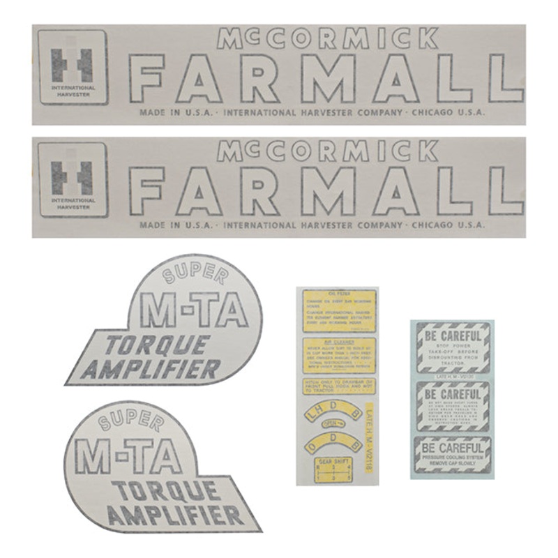 Decal Set for International / Farmall Super MTA Vinyl – IH McCORMICK FARMALL