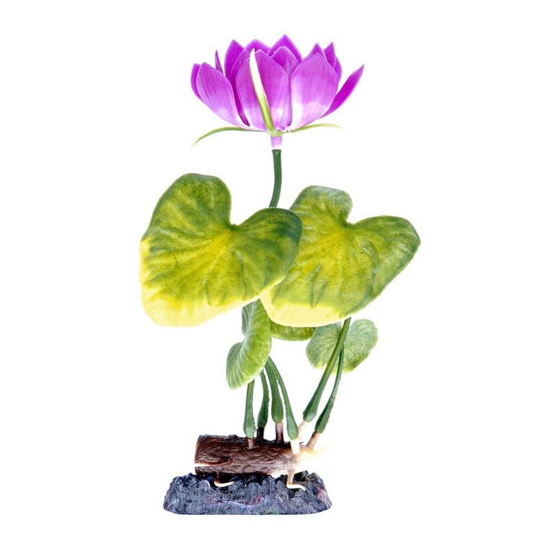 Penn-Plax Aquarium Decor Water Lily White