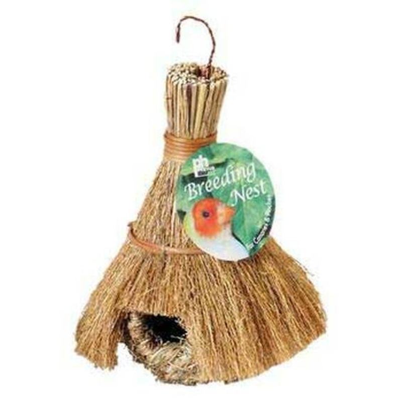 Prevue Finch Tiki Hut Nest Bird Cage Accessory