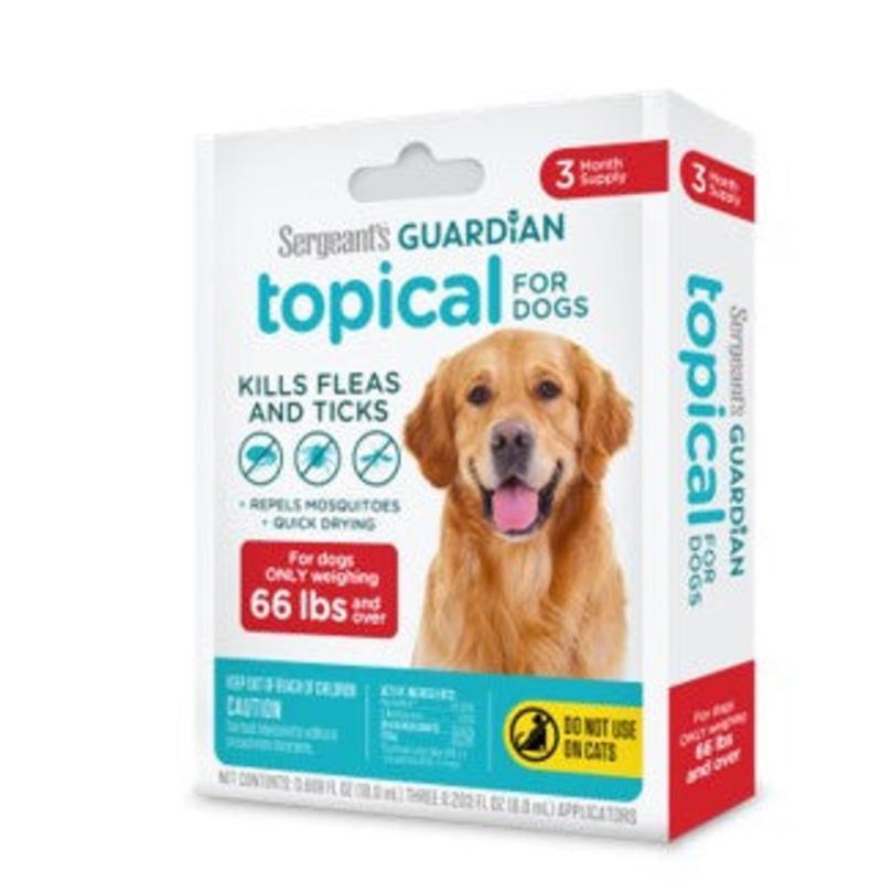 Sergeant’s Guardian Flea & Tick Topical for Dogs 3 Count