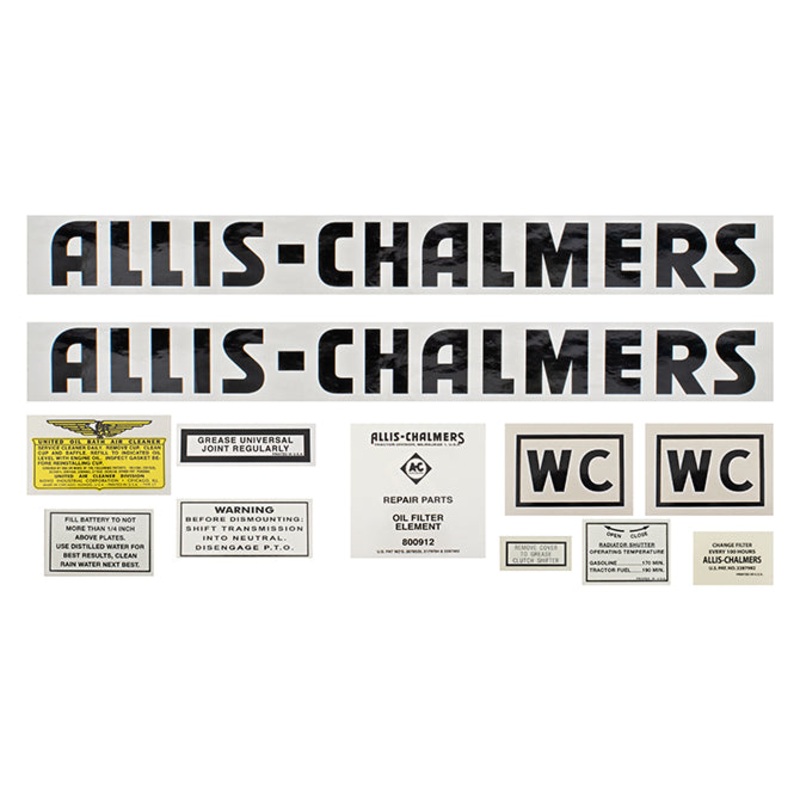 Decal Set for Allis Chalmers WC (1941-1948)