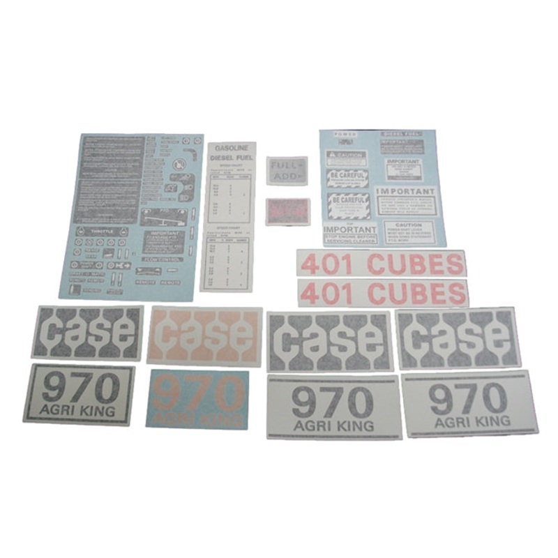 Decal Set for Case 970 Agri King Diesel 1970 – Early 1974
