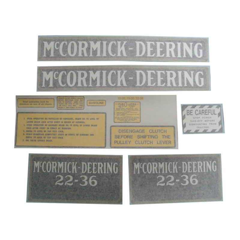 Decal Set for International / Farmall 22-36 Vinyl