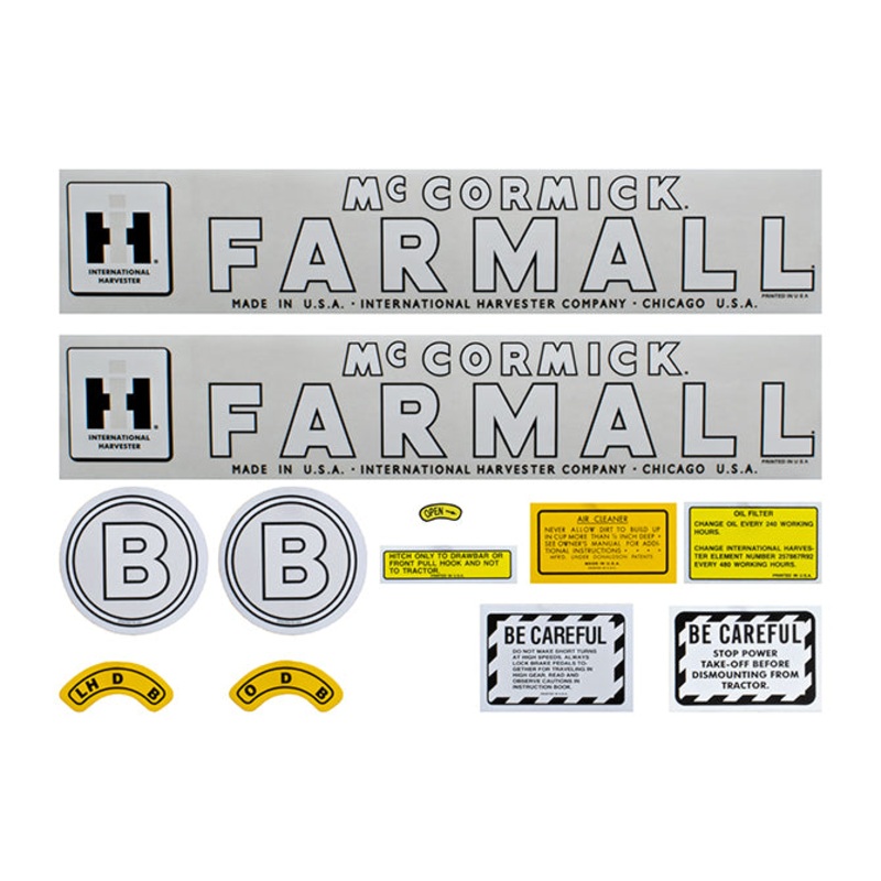 Decal Set for International / Farmall B 1945-1952