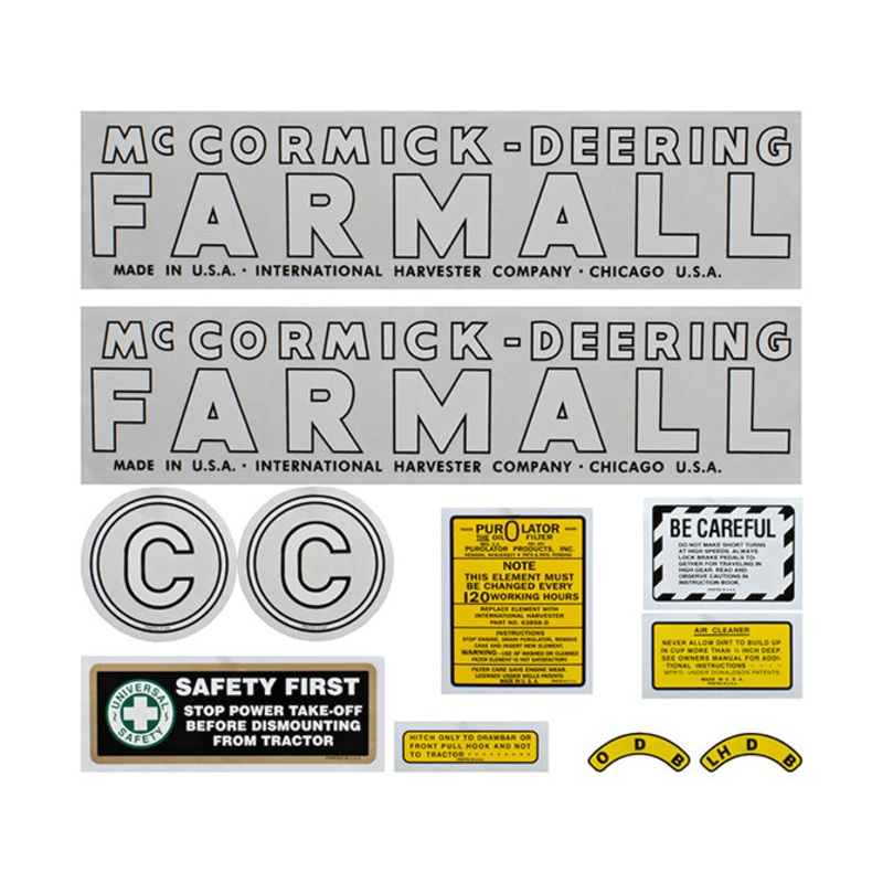 Decal Set for International / Farmall C 1948-1949