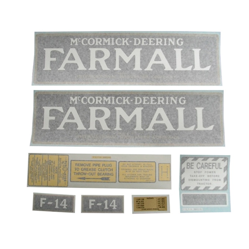 Decal Set for International / Farmall F-14 Vinyl
