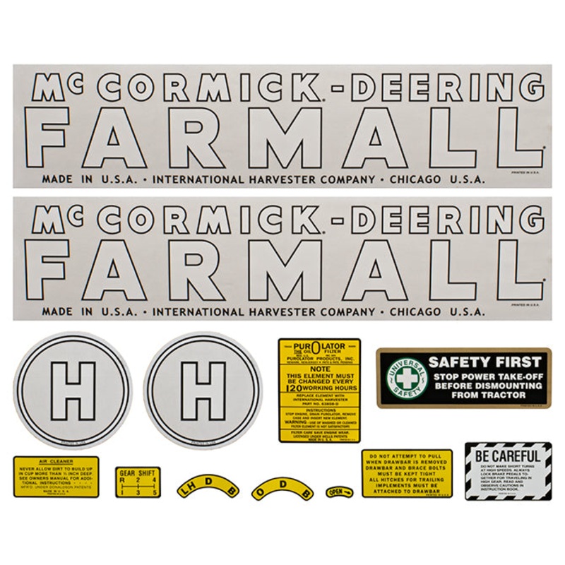 Decal Set for International / Farmall H 1939-1944