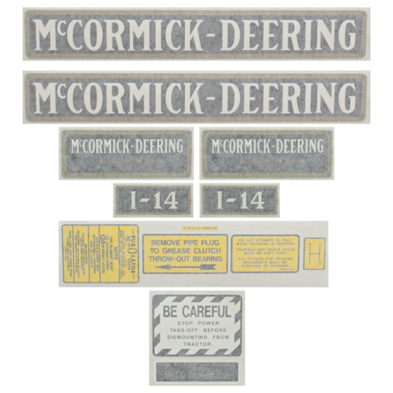 Decal Set for International / Farmall I-14 Vinyl