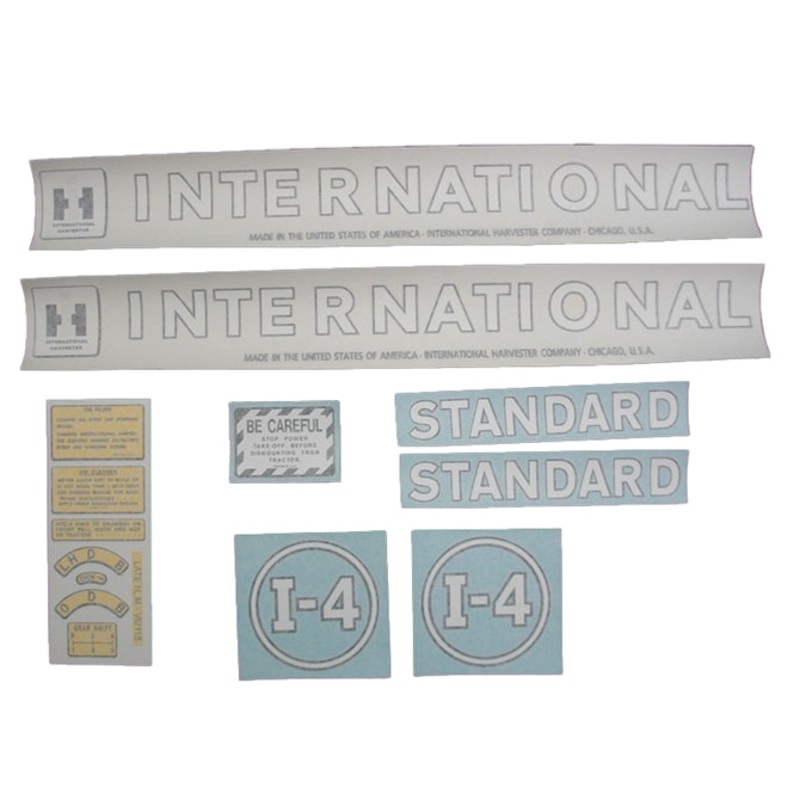 Decal Set for International / Farmall I-4 Vinyl