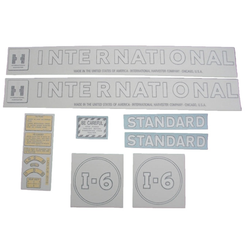 Decal Set for International / Farmall I-6 Vinyl