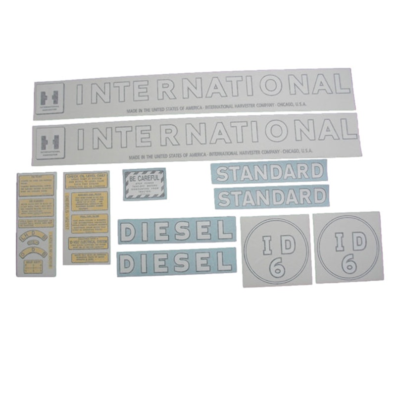 Decal Set for International / Farmall ID-6 Vinyl