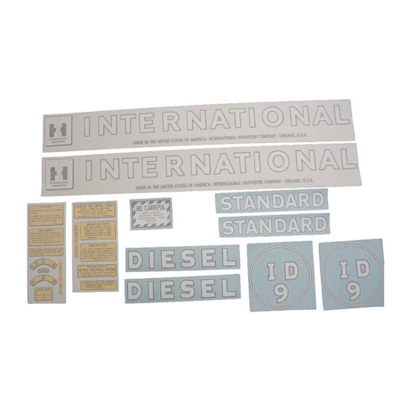 Decal Set for International / Farmall ID-9 Vinyl