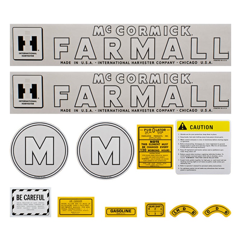 Decal Set for International / Farmall M 1945-1952