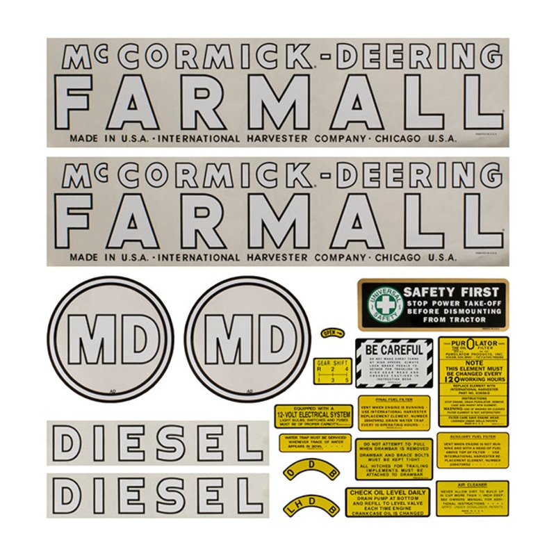 Decal Set for International / Farmall MD 1939-1944
