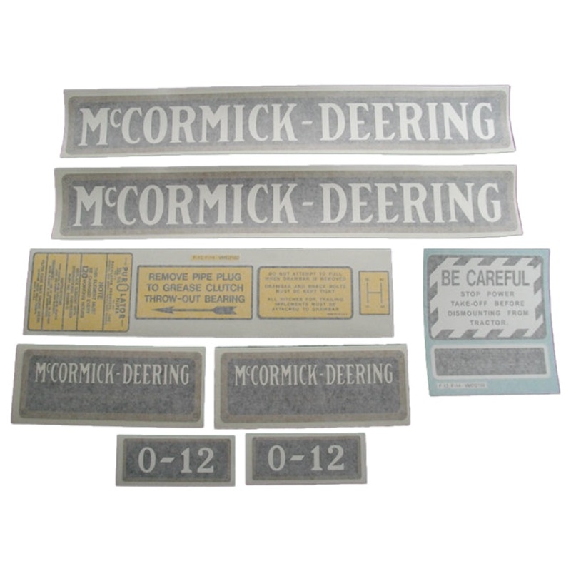 Decal Set for International / Farmall O-12 Vinyl