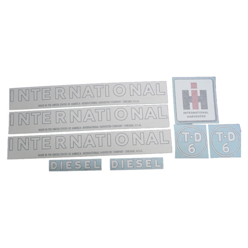 Decal Set for International / Farmall TD-6 Vinyl