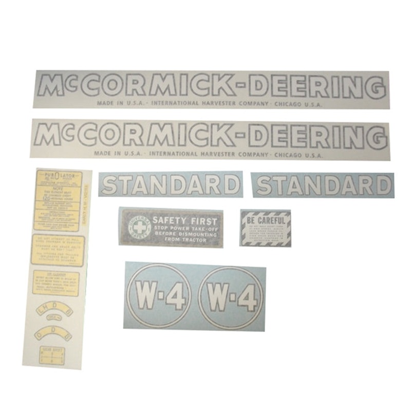 Decal Set for International / Farmall W-4 Vinyl