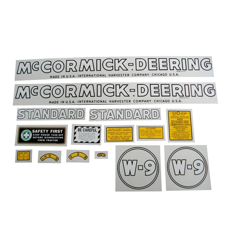Decal Set for International / Farmall W-9 1940-1944