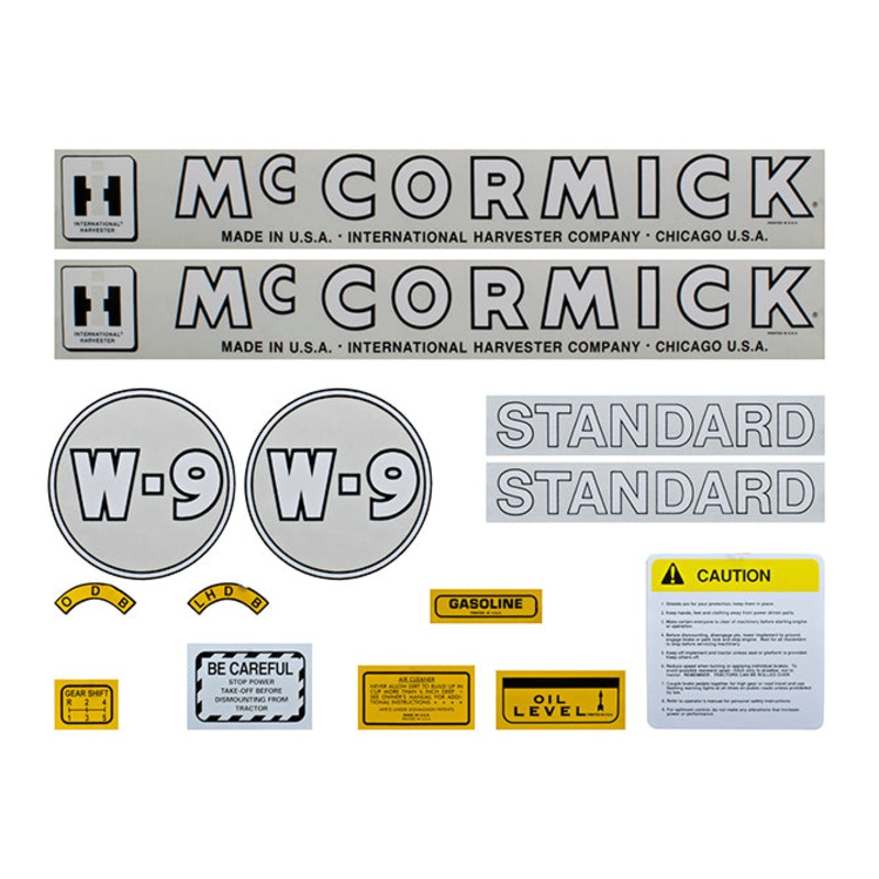 Decal Set for International / Farmall W-9 1945-1954
