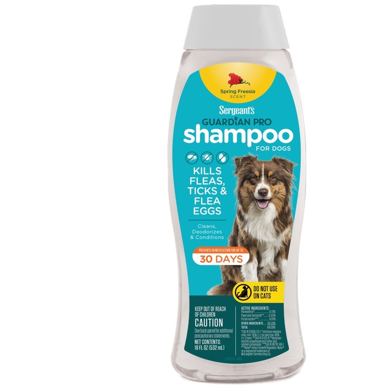 Sergeant’s Guardian PRO Flea & Tick Shampoo for Dogs Spring Freesia