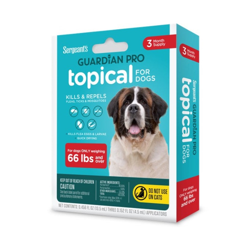 Sergeant’s Guardian PRO Flea & Tick Topical for Dogs 3 Count