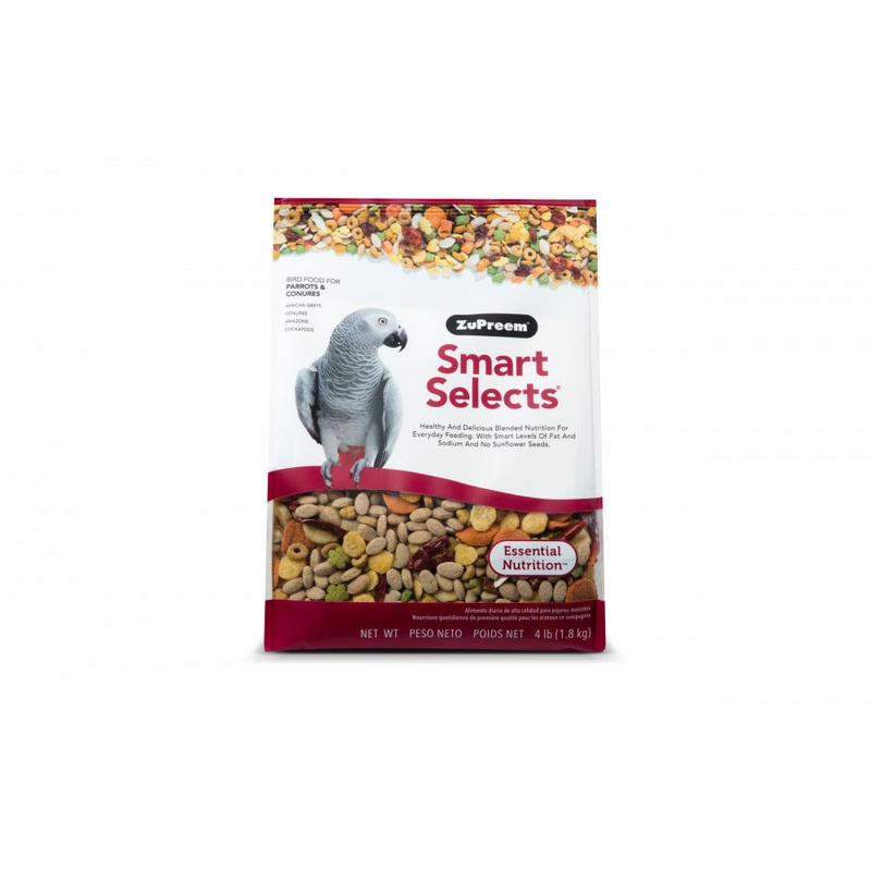 Zupreem Smart Selects Food for Parrots and Conures