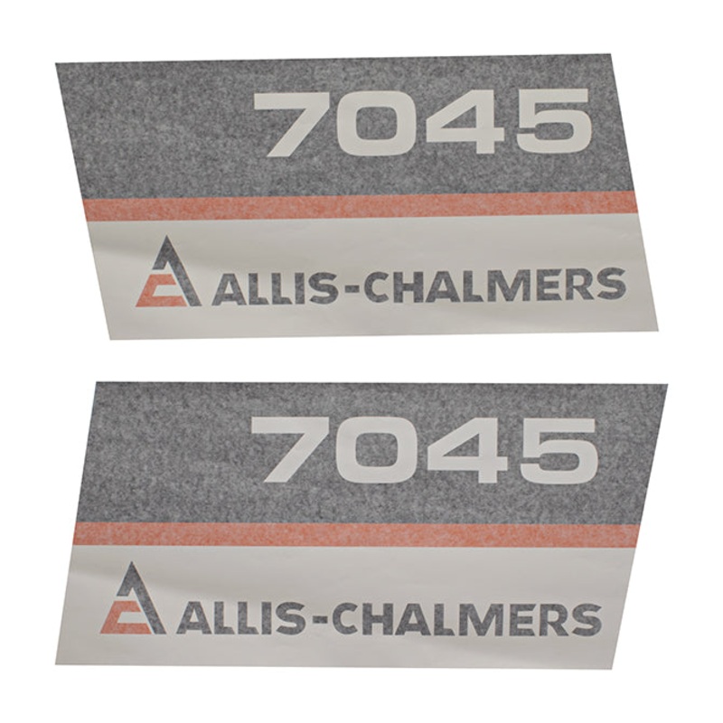 Decal Set for Allis Chalmers 7045 Black Chassis