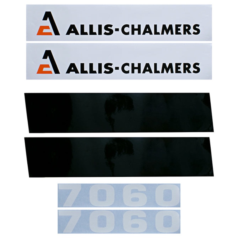 Decal Set for Allis Chalmers 7060 Black Chassis