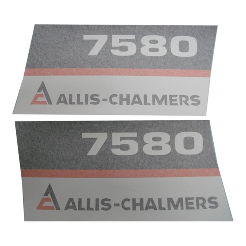 Decal Set for Allis Chalmers 7580 Black Chassis
