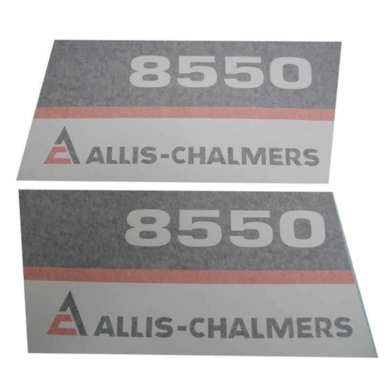 Decal Set for Allis Chalmers 8550 Black Chassis
