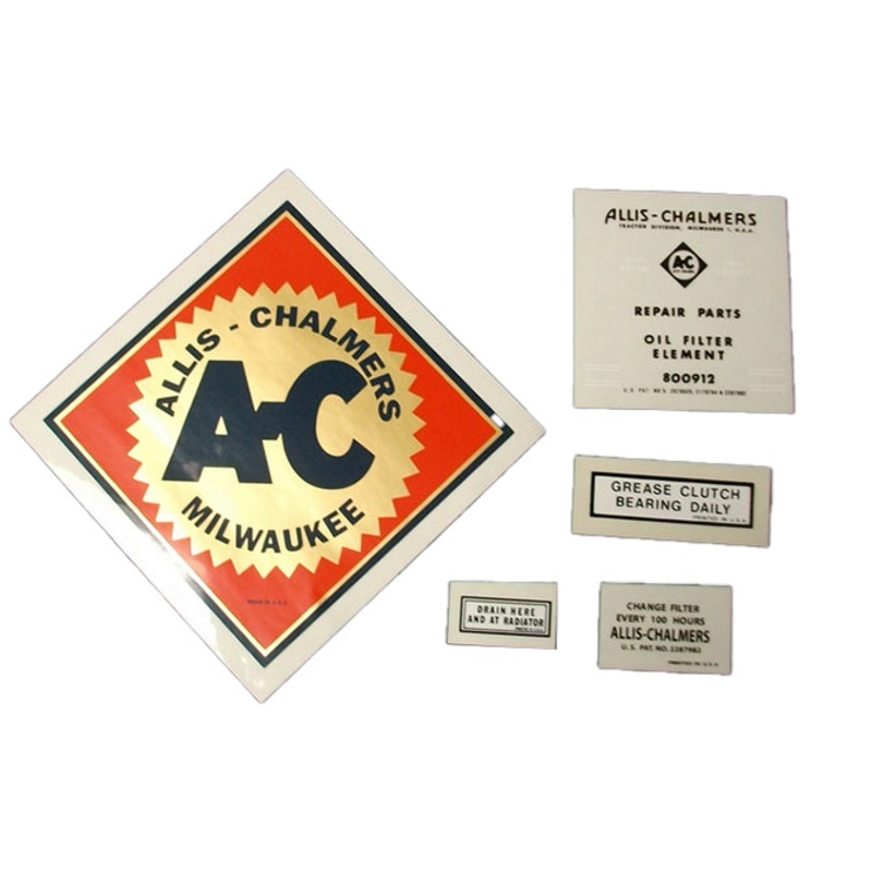 Decal Set for Allis Chalmers U Diamond
