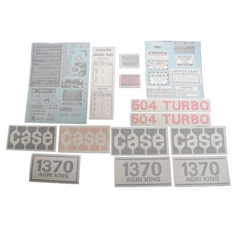 Decal Set for Case 1370 Agri King Turbo 1972 – 1975